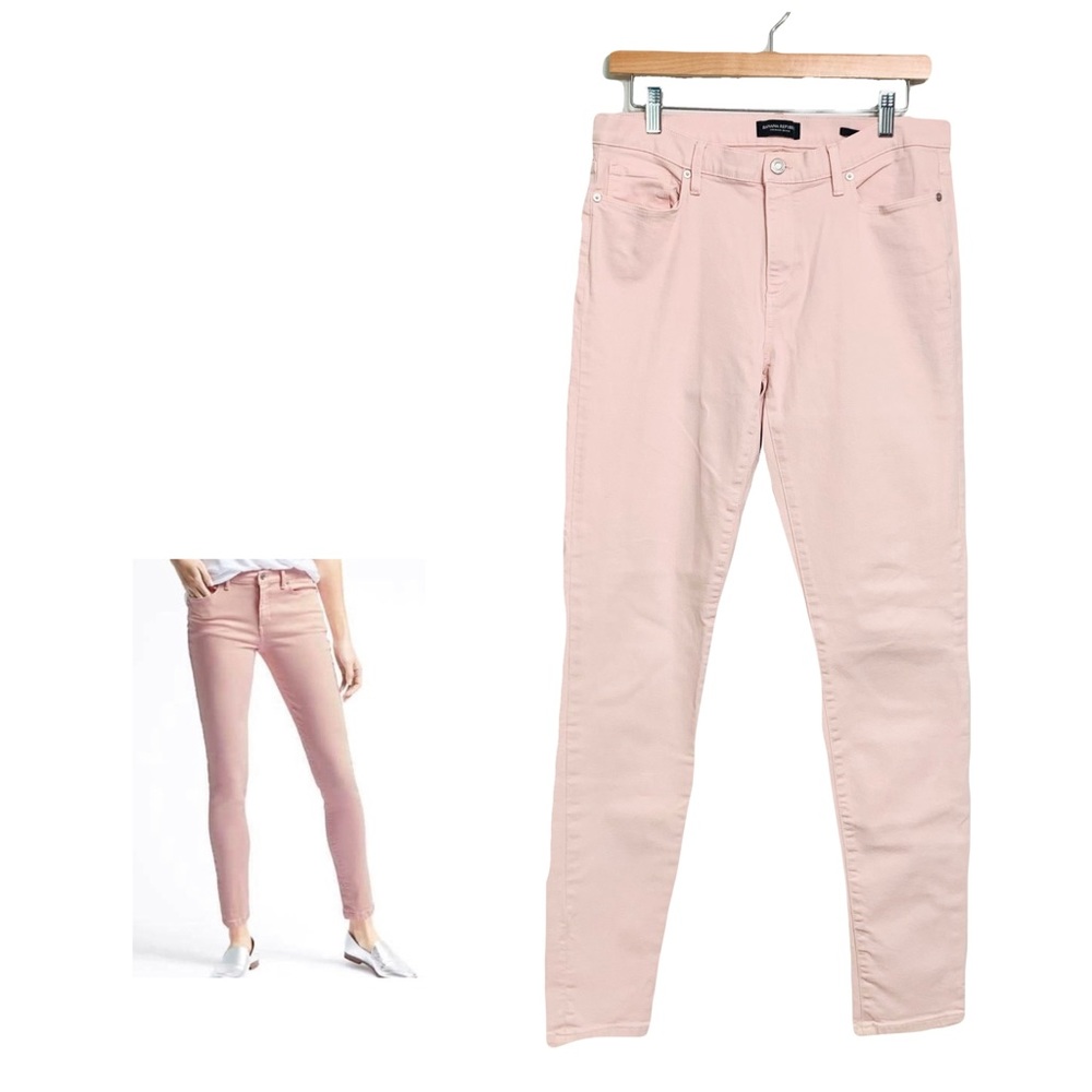 Banana Republic Pink Premium Denim Skinny Jeans Size 29 Long Y2K Barbie